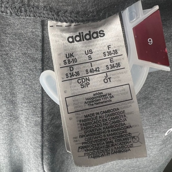 Adidas women’s adjustable drawstrings joggers lavender stripe Sz S comfort - Picture 5 of 7